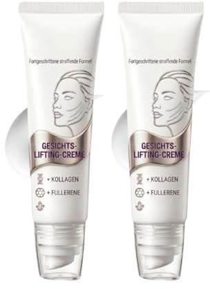 Luxeveria Reshape Straffende Gesichtscreme mit Fullerene, Magec Creme, Magec Collagen Fullerene, Luxeveria Fortgeschrittene Straffende Formel, Natürliche Inhaltsstoffe, Anti Aging Gesichtscreme (2PC)