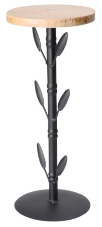 DINHEAROM Support Chandelier Créatif 1 Pièce 30x12 Cm en Fer et Bois Foncé