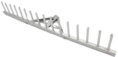 Polar Aluminium-Rechen 60 cm mit 16 Zinken | Ultraleichter Laubrechen & Rasenrechen für mühelose Gartenarbeit | Robuster Landrechen | 2320