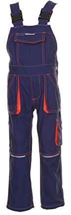 Planam Herren Basalt Kids-latzhose Latzhose Junior Größe 98/104 in oliv/orange (1er Pack)