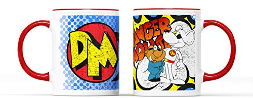 Willow Gifts Danger Mouse Mug - Superhero TV Show Kids Cartoon Classic Comic Funny Joke Super Ceramic Handle Idea Heavy Duty Handle Dishwasher and Microwave Safe
