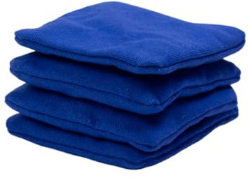 Wicked Wood Games Cornhole Bags – 4 x 4 Offizielle ACO-konform – Granulatfüllung – Blau/Rot/Gelb/Grün