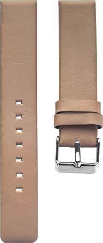 Oozoo Armband Uhrenband Uhrenarmband Leder Lederband mit Dornschließe Pinkgrau 20 mm