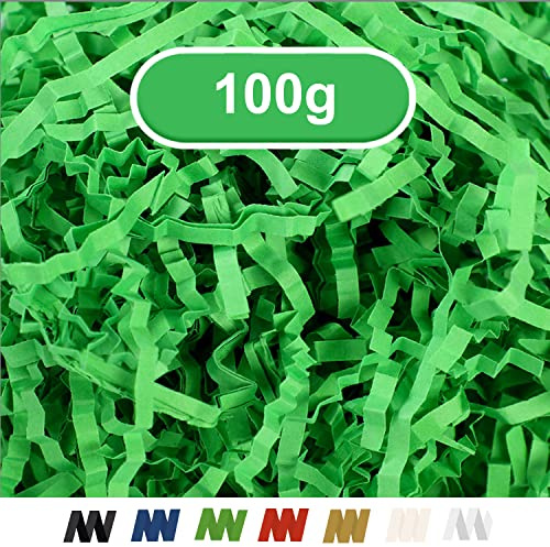 YIYICO Geschreddertes Papier Füllmaterial Geschenk Papier Füllmaterial 100g Geschreddertes Seidenpapier Crinkle Cut Paper Shred Filler für DIY Party Hamper Füllung und Geschenkverpackung