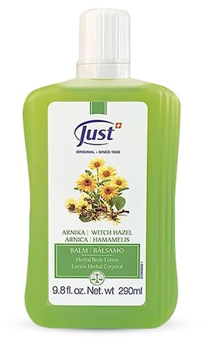Arnica Body Lotion Balm, 290ml. Alternative Pre-Work Out Balm, Soothes Joint Pain & Muscle Cramps. Refreshing Balm For Bruises & Itches. Arnica Body Balm by Swiss Just.