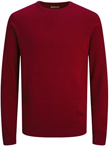 JACK & JONES Male Strickpullover Einfarbig Strickpullover | Knitted Pullover