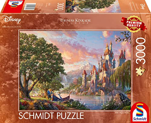 Schmidt Spiele 57372 Thomas Kinkade, Disney, Belles Magical World, 3000 Teile Puzzle
