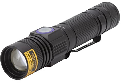 Linterna de Mano Uv, Lámpara Led, Linterna Led de Musgo de Gato con Luz de Detección de Escorpión, Esterilizadores Ultravioleta con Zoom de Luz Púrpura para Mascotas