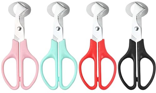 Pinsheng 4 Piezas Tijeras Huevos Codorniz, Codorniz Huevos Tijeras Huevo Cortador, Tijeras de Acero Inoxidable para Huevos de Codorniz, Herramienta para Hogar, Cocina, Restaurante