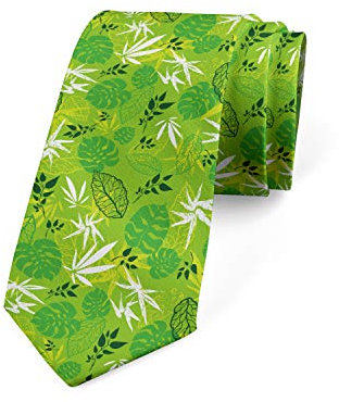 FJAUOQ Corbata moderna multicolor para hombre, Verde lima perenne, Taille unique