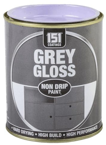 SuperGift.com 300ml Non-Drip Grey Gloss Paint – High-Performance, Hard-Drying Finish for Interior & Exterior Surfaces, No-Mess Application