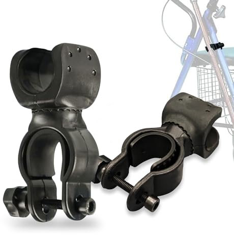 2 Stück Gehstock-Halter, Rollstuhl-Gehstock-Halterung, Gehstock-Halter für Mobilitäts-Roller für ältere Spaziergänger, Rollstühle, Elektroroller, Mountainbikes