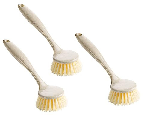 Beavorty 3er-Set Geschirrreinigungsbürste Mit Griff Topfschrubberbürste Für Küche Spüle Geschirrspüler Bad