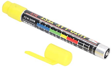 Car Body Damage Detector Magnetic Tip Paint Thickness Gauge Car Coating Test Pen Gauge Pen-Type IP6X Paint Thickness Tester, Color Indicating Bar in Micrometers