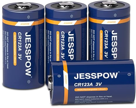CR123A Batterie 3V für Taschenlampen Kameras Mikrofon Warnsystem, cr 123a batterien – 4 Stück