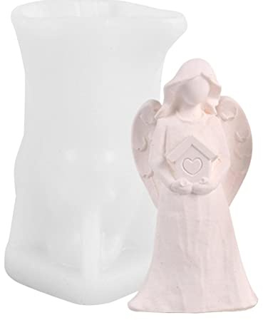Kerzen Silikonform 3D Engel Silikon Kerzenform Engelsformen Zur Kerzenherstellung Engel Silikonformen Gießformen Kerzenformen Zum Gießen Engel Ornamentform Silikon Kerzen Selber Machen