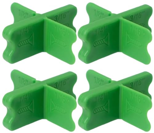 4 pcs Entretoises pour Planches de Terrasse, Épaisseurs de 16, 32, 48 et 64 mm redresseur de lame de terrasse Durable Pince d'Espacement pour Planches Terrasse pour Bois et Pose de Sols