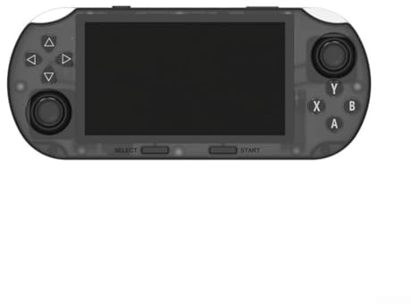 Oniissy Retro Handheld Game Console With 4 5 Inch IPS Screen And 20000 Classic Games Built In For Portable Gaming Entertainment(Black through)
