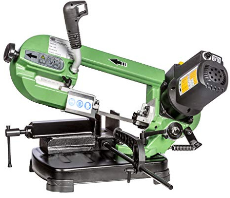 Nebes Segatrice a Nastro TM125 INV, Lama 1440x13x0,65mm, Inverter Trasportabile, Taglio 0-60°, 1010W, Base in Alluminio, 73x38x45cm