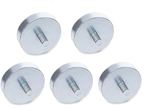 Ganter Normelemente | Haltemagnete mit Außengewinde - GN 50.3-HF-13-M3 | Hartferrit | 5 Stück
