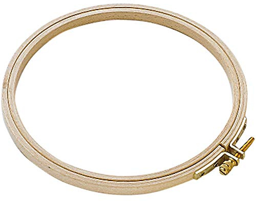 Rico Design Stickring 18,5 cm - Stickrahmen Ring aus Buchenholz 3-Fach verleimt - ideal für Kreuzstich & Stickereien - DIY Kunsthandwerk
