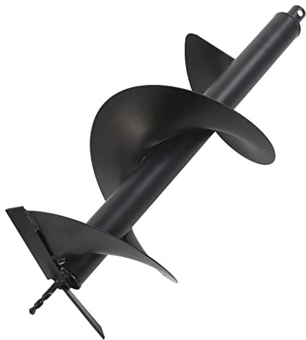 vidaXL Erdbohrer Bohrer Erdlochbohrer Pfahlbohrer Zaunpfahl Bohre Pfostenbohrer Zaunbohre Schneckenbohrer Erdbohrgerät Stahl 300mm