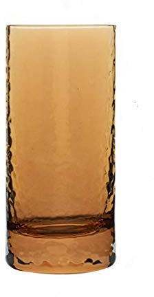 Verre à whisky en cristal sans plomb Ambre Marron Verre à whisky Vintage en relief Romantique Eau Boisson Verrerie