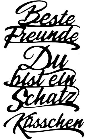 Ideen mit Herz Stanzschablonen | Freundschaft 1 | 3 Stück