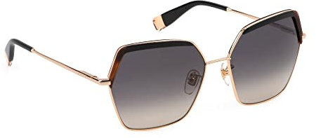 Furla Unisex SFU599V Sunglasses, Shiny Rose Gold, 58