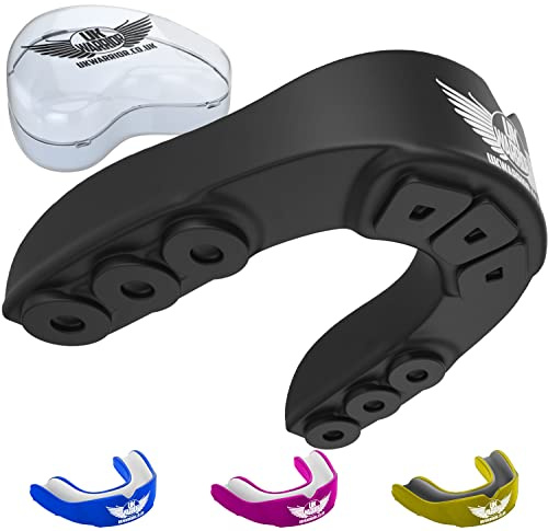 Senshi Japan Black Gum Shield - Soft Acrylic Material, Superior Protection & Comfort for Intense Sports, Top-Notch Teeth Protection, Customizable Fit, Versatile for Men & Women