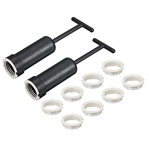 sourcing map 10Stk G9 Steckdose Lampe Halterung Ring Ersatz M20 | Mit 2Stk Ausbauwerkzeug 1Set