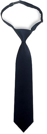 HOTMNTY Verstellbare Jungen Krawatte Vorgebunden, Lain Farbige für Formelle Schuluniformen