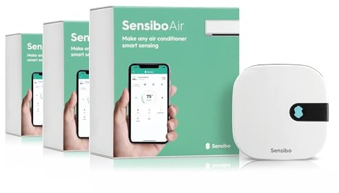 Sensibo Air 3 Pack - Smart Klimaanlagen-Controller, Apple HomeKit-Zertifiziert, 60-Sekunden-Installation, Bewahrt Komfort und Energiesparfunktionen, kompatibel mit Google, Alexa, Apple HomeKit