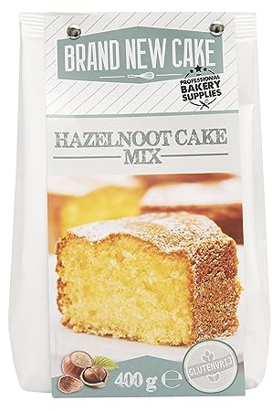 BrandNewCake® Mix para Pastel de Avellanas 400g - Sin Gluten - Fácil de Preparar