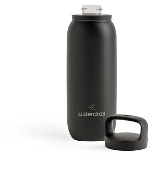 waterdrop® All Purpose Thermosflasche 600ml. isolierte Edelstahl Trinkflasche. 24h kalt - 12h heiß. auslaufsicher & bruchsicher