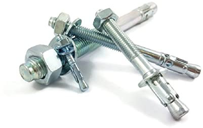 dubaust Anclaje para cargas pesadas, tacos de hormigón, anclajes de cuña, pernos, aprobación ETA para hormigón agrietado y no agrietado, galvanizado, M6 – M20 (M16 x 315 mm, 5 unidades)