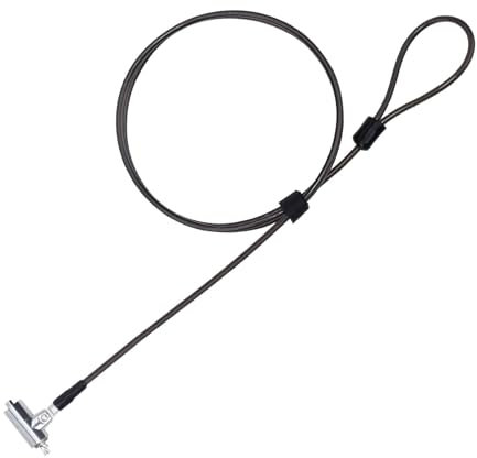 I3C Laptop Lock Laptop, Keyed Laptop Cable Lock for Wedge Shaped Lock Slots 6.7ft Hardware Security Locking Cable Anti Theft computer Lock for Laptop Tablette