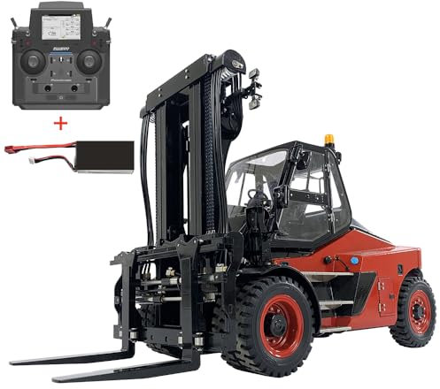 wheelfun 1/14 RC Carrello elevatore idraulico Metallo Aoue-LD160S RTR PL18EV Lite Telecomando Luce Sound ESC System Ruota Auto LESU Veicolo da costruzione
