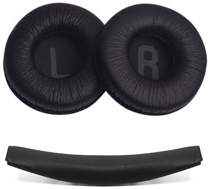 INF Replacement Ear Pads and Headband for JBL T450/T500 BT, Tune600, 510BT, JR300, Ergonomic Design, Easy Installation, Isolation and Comfort, Crumpled leather JBL ear pads, noise-isolating cushions