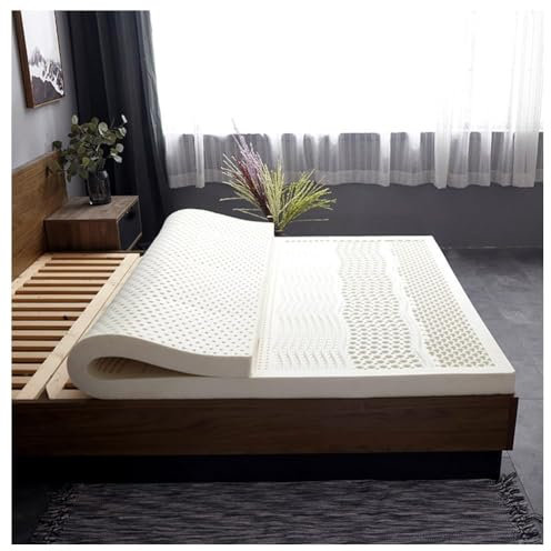 BIRJXVTO Latexmatratze super weich 100% natürliches einfaches Design entspannter Schlafzimmer Latex Matratze mit Topper,7.5cm,90 * 200cm