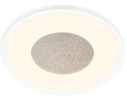 BRILONER - LED Deckenlampe mit Glitzerdekor, indirektes Licht, 3.000K warmweiß, Lampe, Deckenleuchte, Wohnzimmerlampe, LED Panel, Küchenlampe, Deckenbeleuchtung, 29x3 cm, Weiß