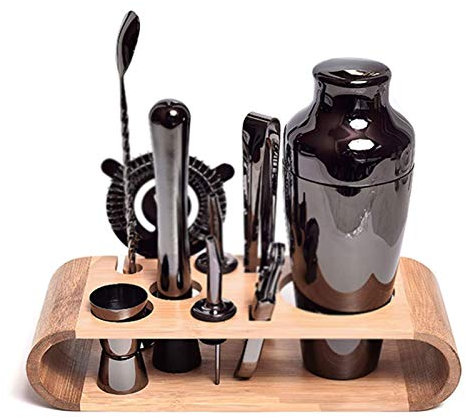 ZGYOZMNG Ensemble de Shaker à Cocktail de 18,6 oz pour Barman, Shaker à Martini en Acier Inoxydable, cuillère à mélanger, Pilon, doseur, verseurs d'alcool, Outils de Bar Professionnels