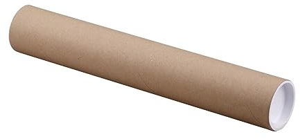 A3 Versandrohre, Papier/Kunststoff, Braun, 2 mm Wandstärke, 310 x 50 mm, 10 Stück