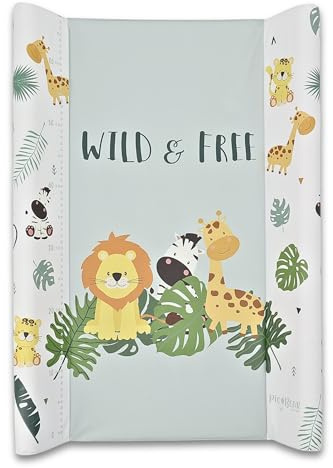 pic Bear Keil Wickelauflage - hochwertige OEKO-TEX Wickeltischauflage - pflegeleichte Wickelunterlage - Auflage Wickelkommode -50 x 70 cm - Wild & Free