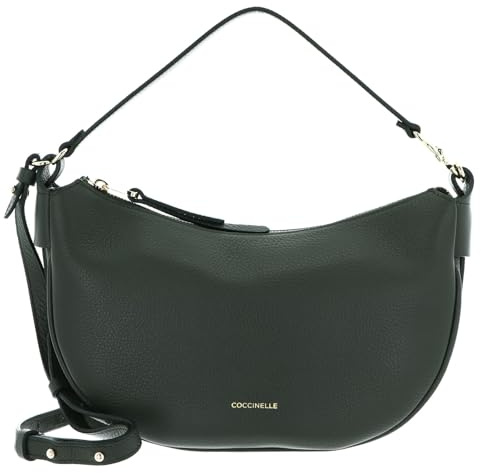 Coccinelle Leder Henkeltasche Umhängetasche C-Easy Handle Bag Alga dunkelgrün