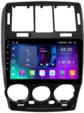 HYNMSM Android 13 2 Din Car Radio 9 '' Receptor de medios digitales para Hyun-dai Getz 2002-2011 con pantalla táctil Bluetooth Estéreo para automóvil, radio FM, cámara de visión trasera, control del