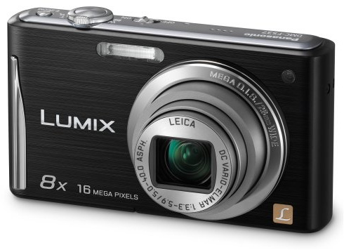 Panasonic Lumix FS37 Digital Camera - Black (16.1MP, 8x Optical Zoom) 3 inch Touchscreen LCD (Renewed)