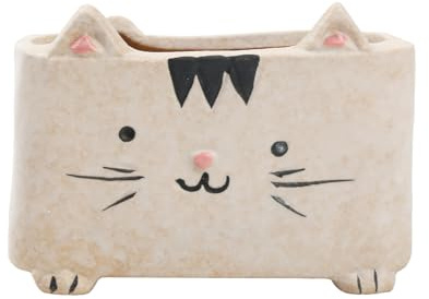 Wasise Sponge Holder - Cat Sink Sponge Holder, Ceramic Sponges Holders for Kitchen Sinks, Cute Kitchen Sink Sponges Holders for Soap, Cute Cat Ceramic Sinks Accessories for Bathroom Bedroom