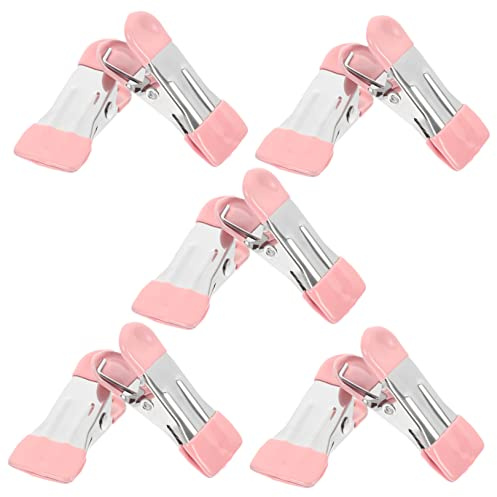 10 Pièces Clips Métalliques Multifonctionnels pour Alimentation Vêtements Pince à Linge Inoxydable pour Vos Snacks Suspendre Vos Habits