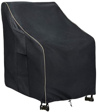 Rrlihjgu Funda para Silla de Patio - Protección Reforzada Para Asientos De Exterior,Cubiertas Con Protección UV Para Terraza, Balcón, Jardín Y Patio